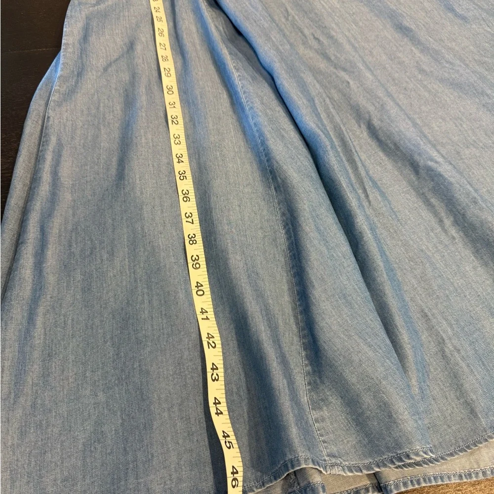 Blue Denim Sleeveless Dress - Picture 5 of 12